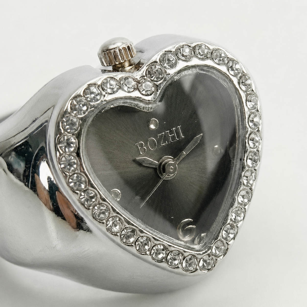 Anillo Corazón | Gris Plata