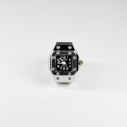 Anillo Santos | Negro Plata