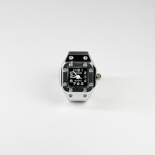 Anillo Santos | Negro Plata