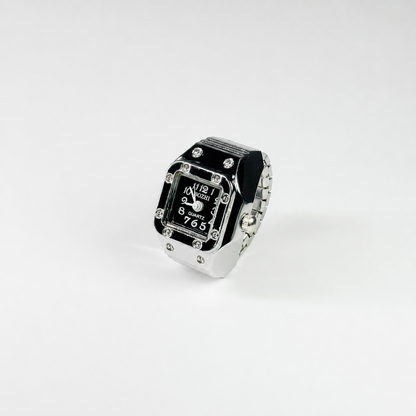 Anillo Santos | Negro Plata