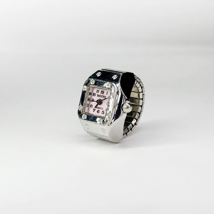 Anillo Santos | Rosa Plata