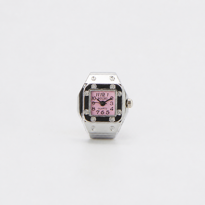 Anillo Santos | Rosa Plata