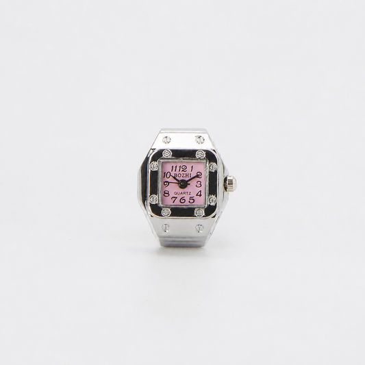 Anillo Santos | Rosa Plata
