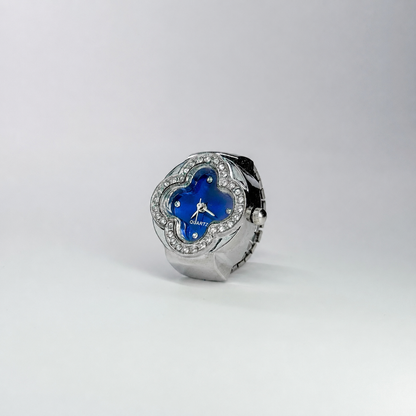 Anillo Cleef | Azul Plata