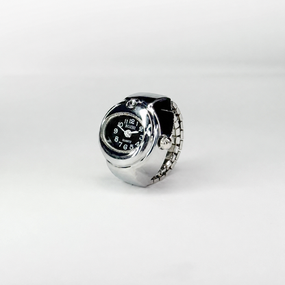 Anillo Bari | Negro Plata