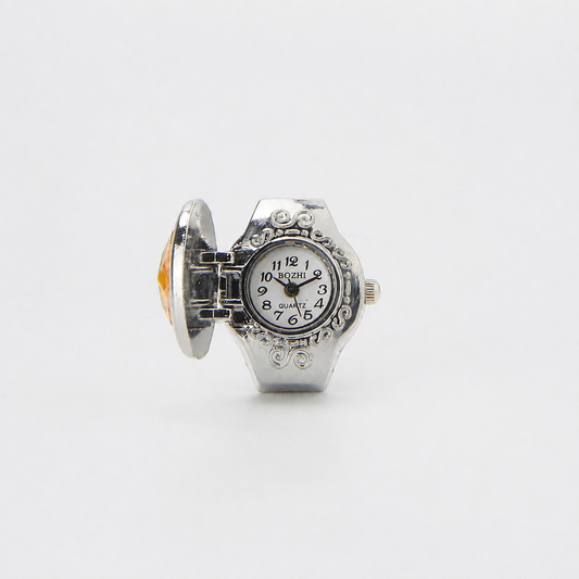 Anillo Gema | Naranja Plata