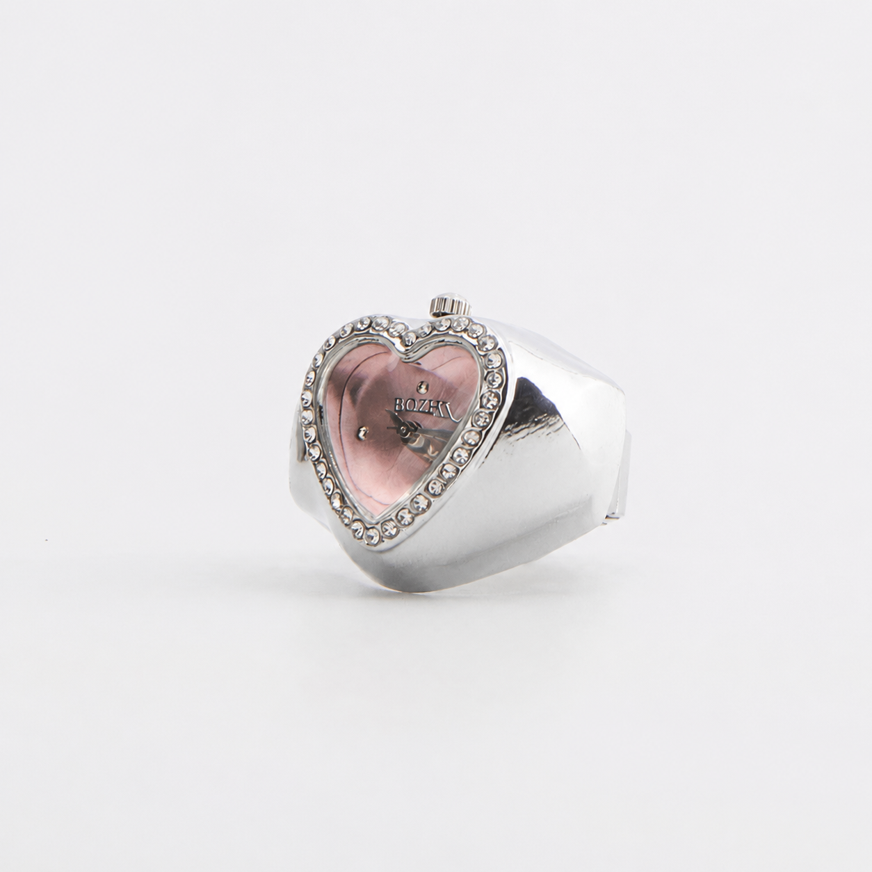 Anillo Corazón | Rosa Plata