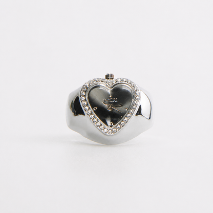 Anillo Corazón | Gris Plata