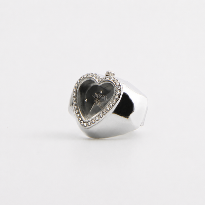 Anillo Corazón | Gris Plata
