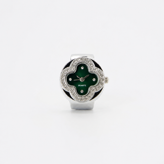 Anillo Cleef | Verde Plata