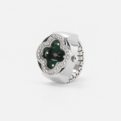 Anillo Cleef | Verde Plata