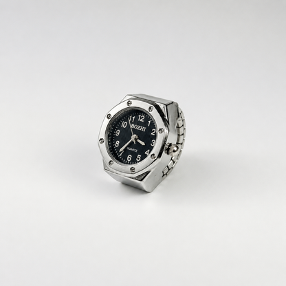Anillo Oak | Negro Plata