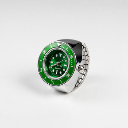 Anillo GMT | Verde Plata