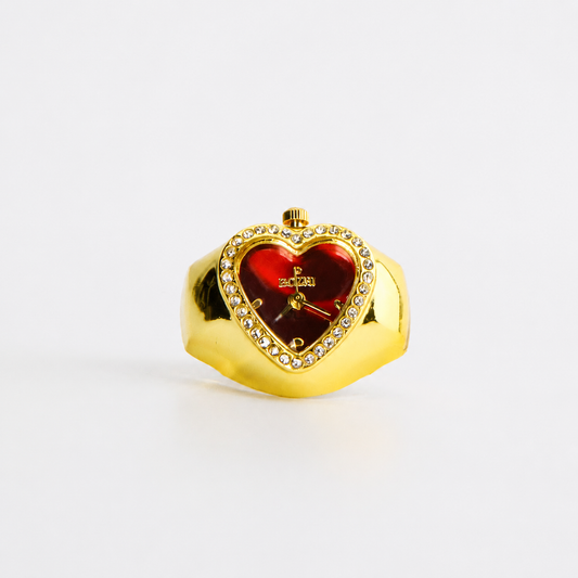 Anillo Corazón | Rojo Oro