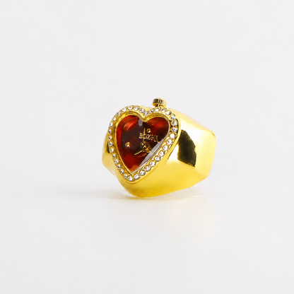 Anillo Corazón | Rojo Oro