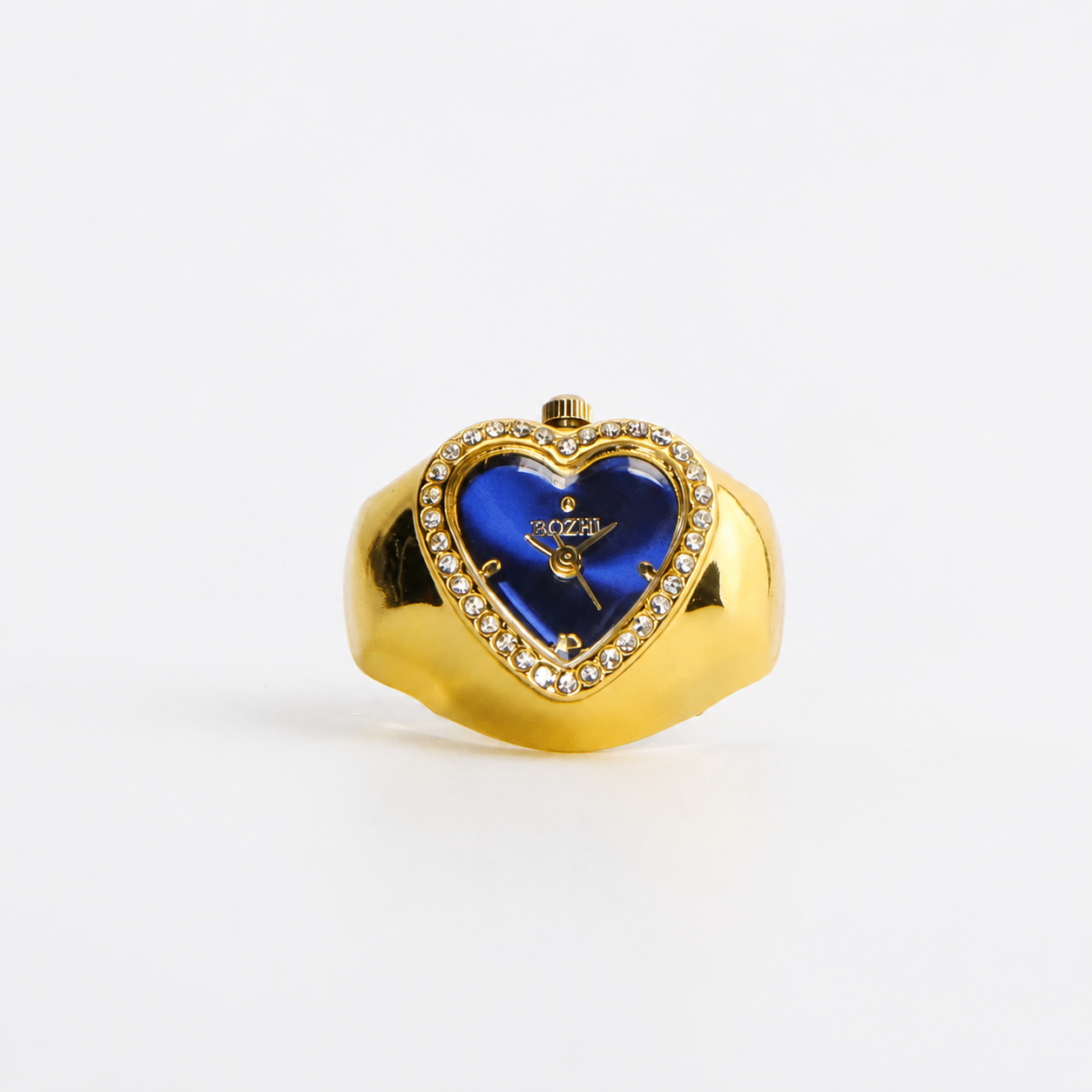 Anillo Corazón | Azul Oro