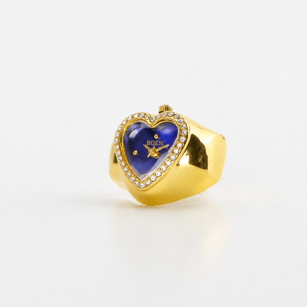 Anillo Corazón | Azul Oro