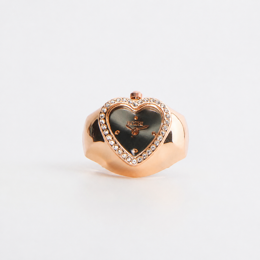 Anillo de Corazón | Gris Rose