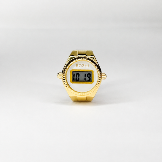 Anillo Digital | Blanco Oro