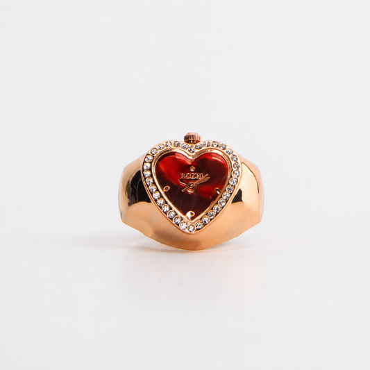 Anillo de Corazón | Rojo Rose