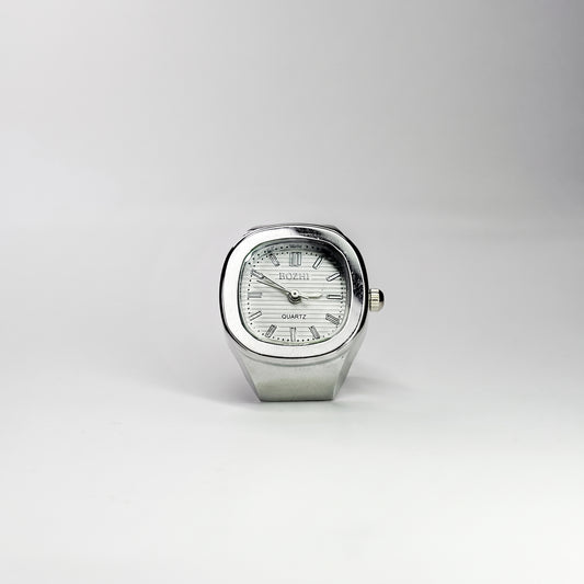 Anillo Nautilus | Blanco Plata