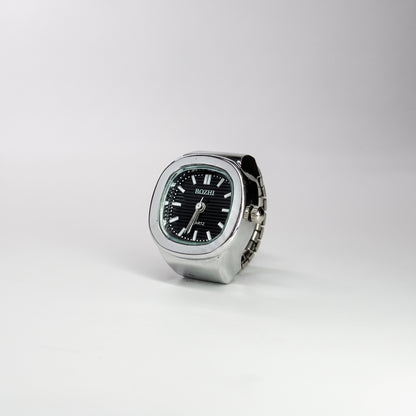 Anillo Nautilus | Negro Plata