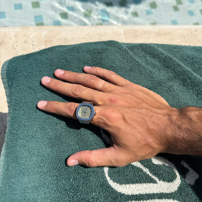Anillo Nautilus | Verde Plata