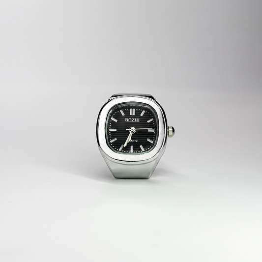 Anillo Nautilus | Negro Plata