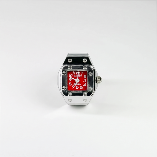 Anillo Santos | Rojo Plata