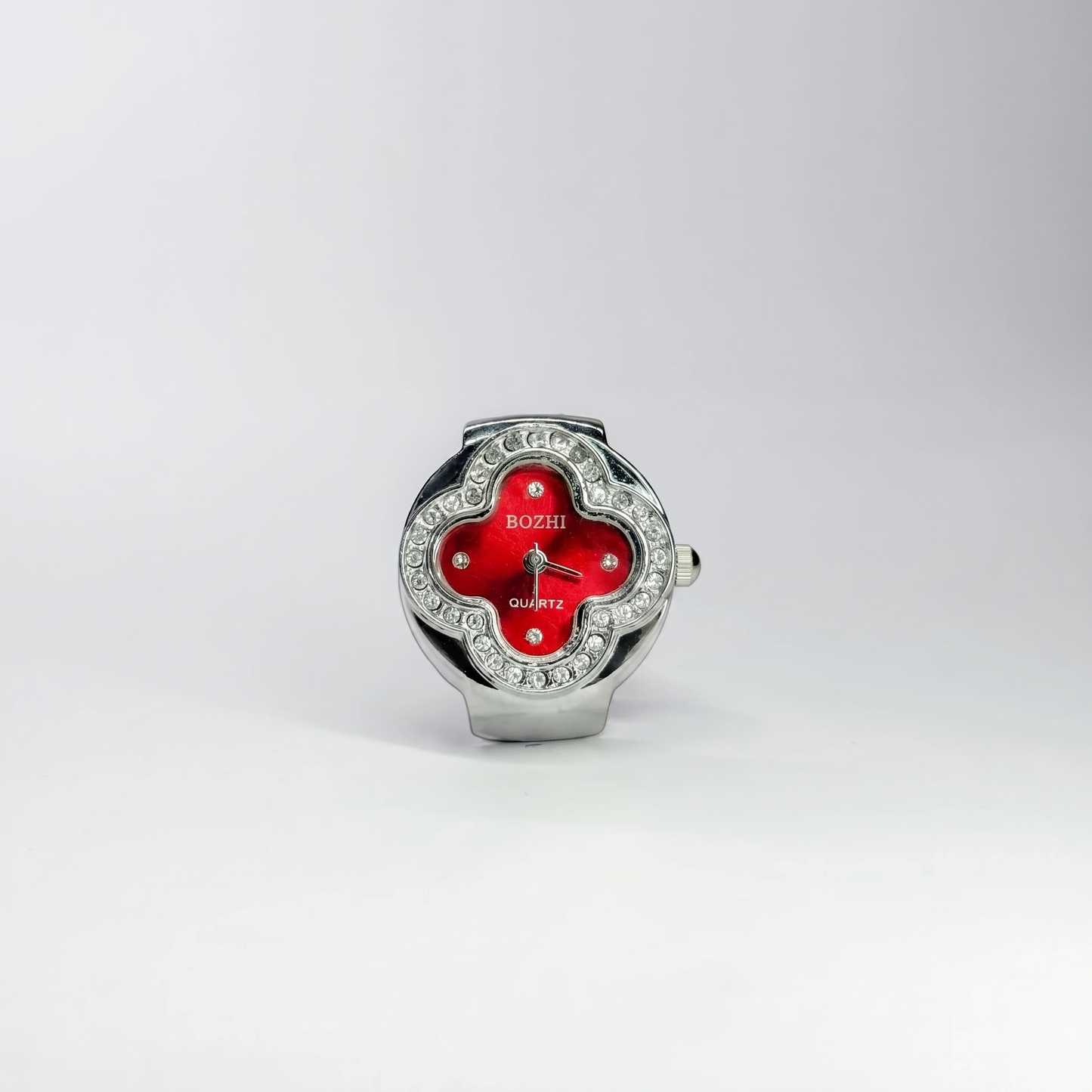 Anillo Cleef | Rojo Plata