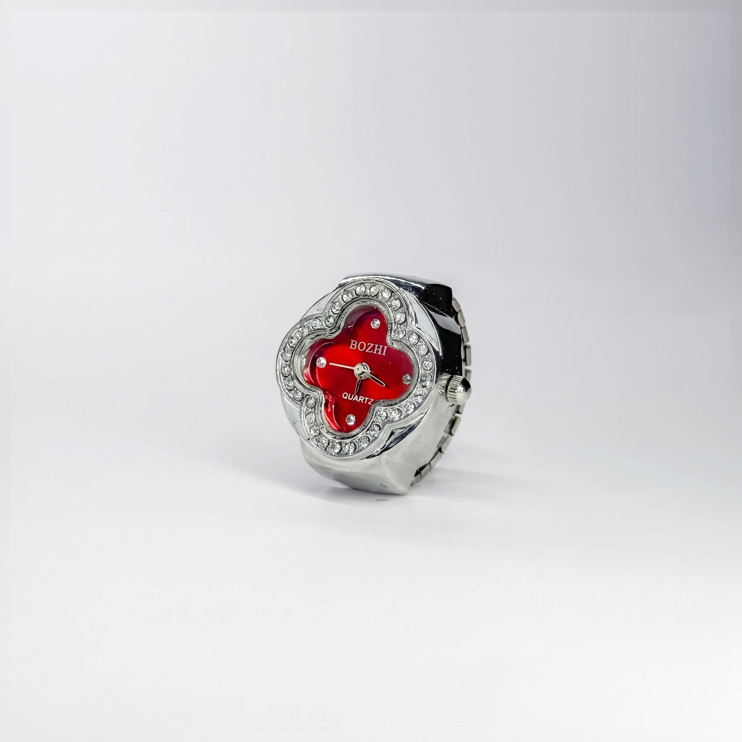 Anillo Cleef | Rojo Plata