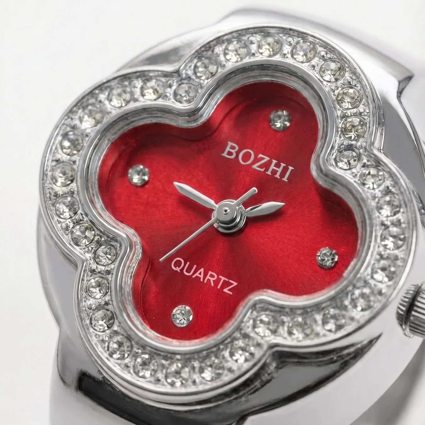 Anillo Cleef | Rojo Plata