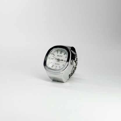 Anillo Nautilus | Blanco Plata