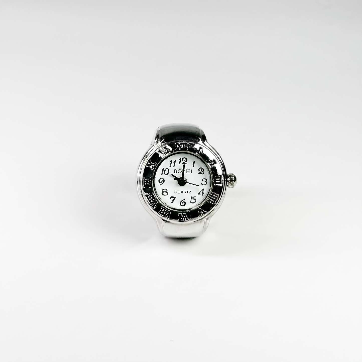 Anillo Roma | Blanco Plata