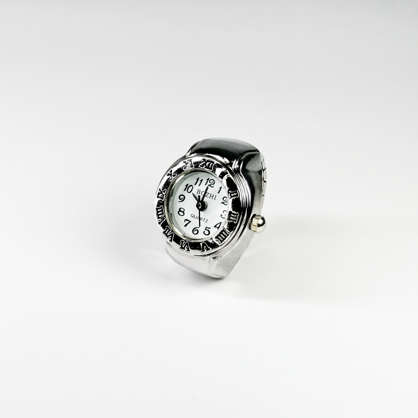 Anillo Roma | Blanco Plata