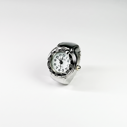 Anillo Roma | Blanco Plata
