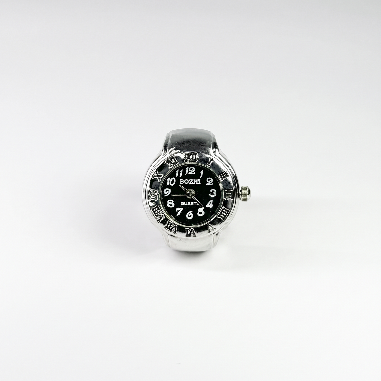 Anillo Roma | Negro Plata
