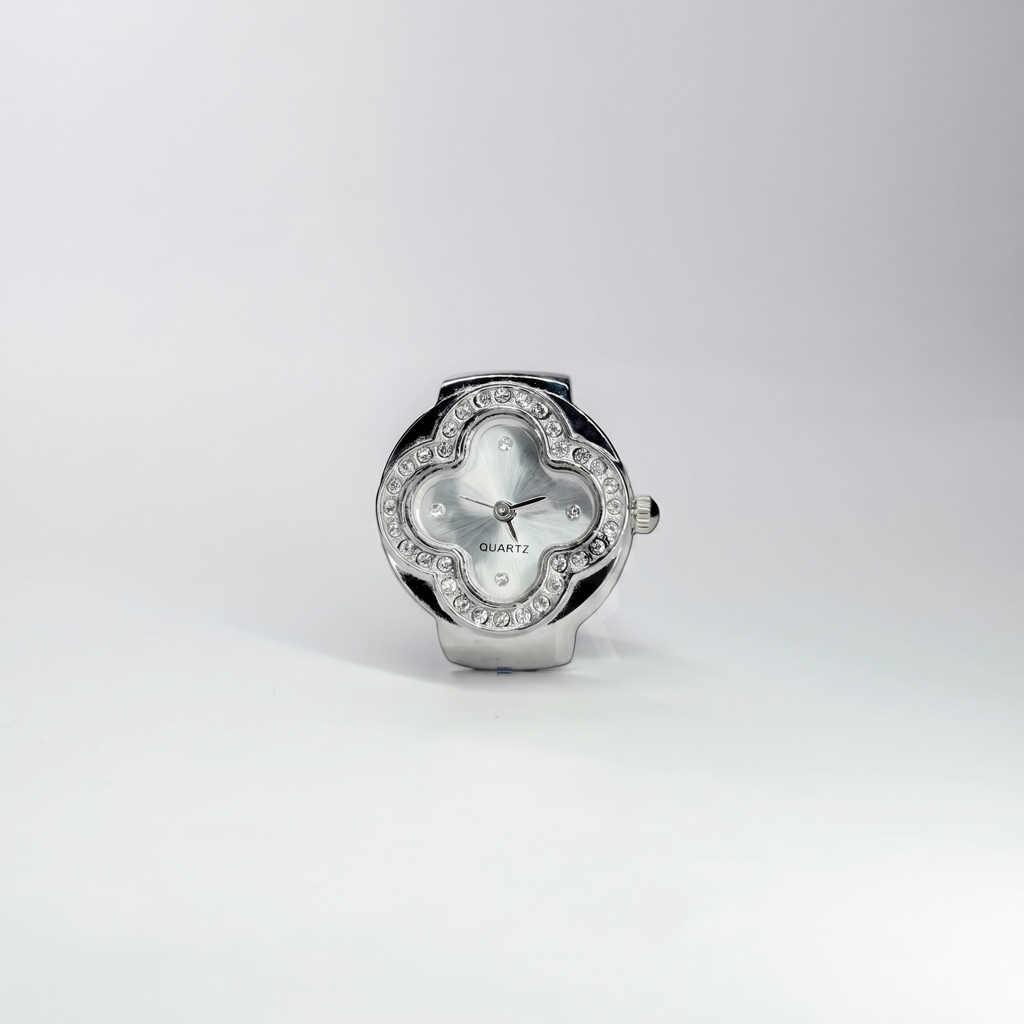 Anillo Cleef | Blanco Plata