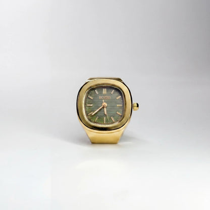 Anillo Nautilus | Verde Oro