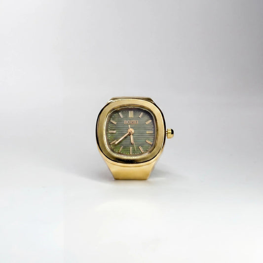Anillo Nautilus | Verde Oro