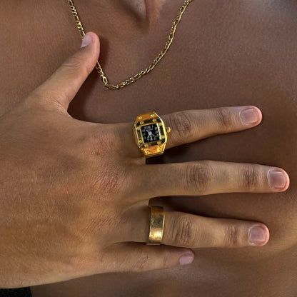 Anillo Santos | Negro Oro