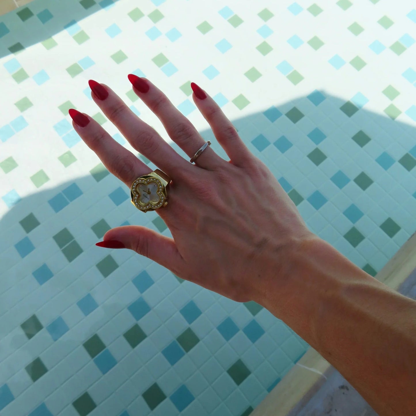 Anillo Cleef | Blanco Oro