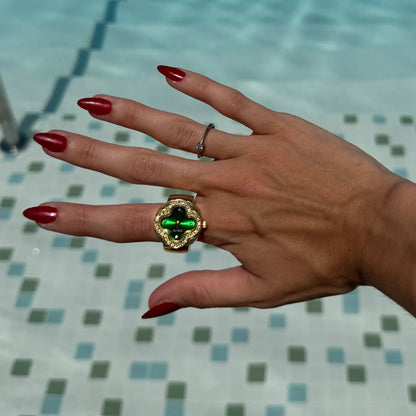 Anillo Cleef | Verde Oro