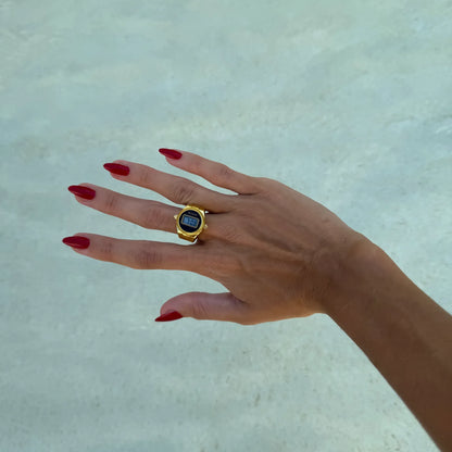 Anillo Digital | Negro Oro