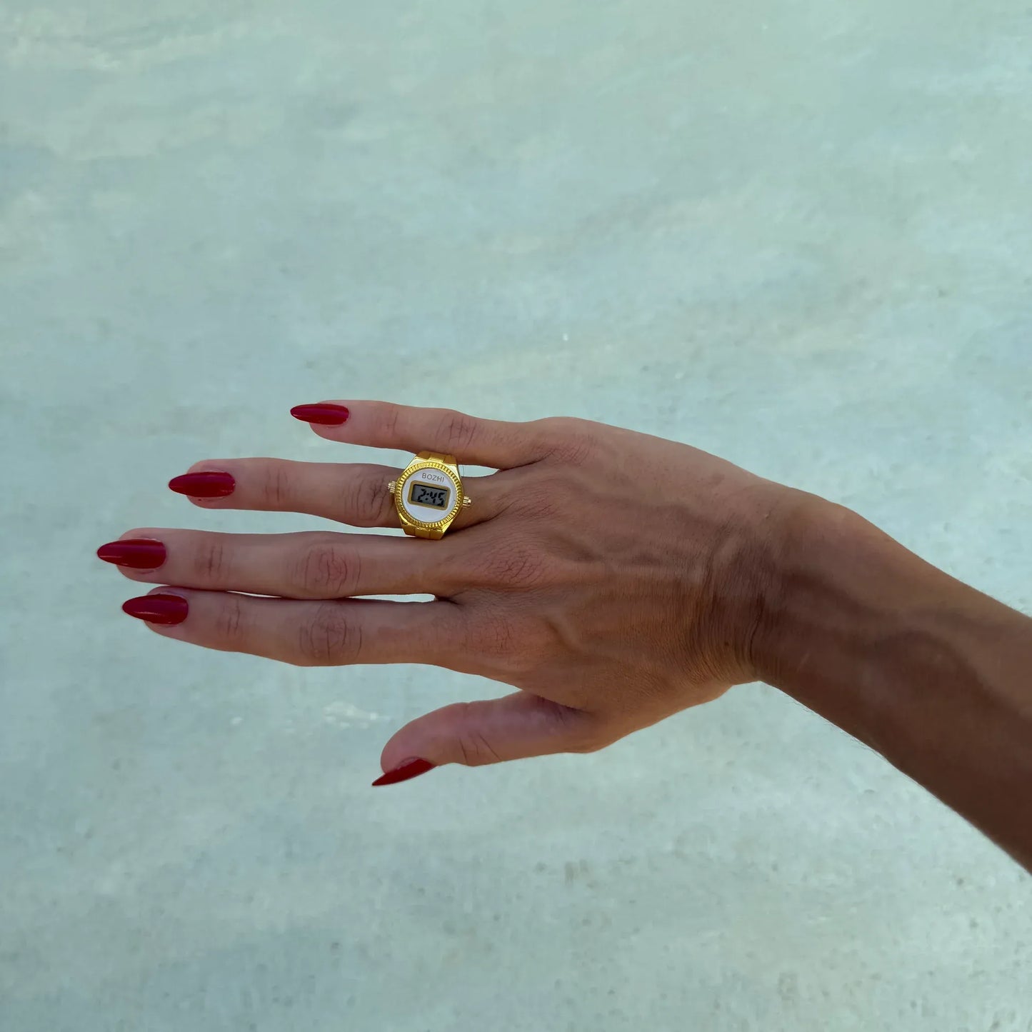 Anillo Digital | Blanco Oro