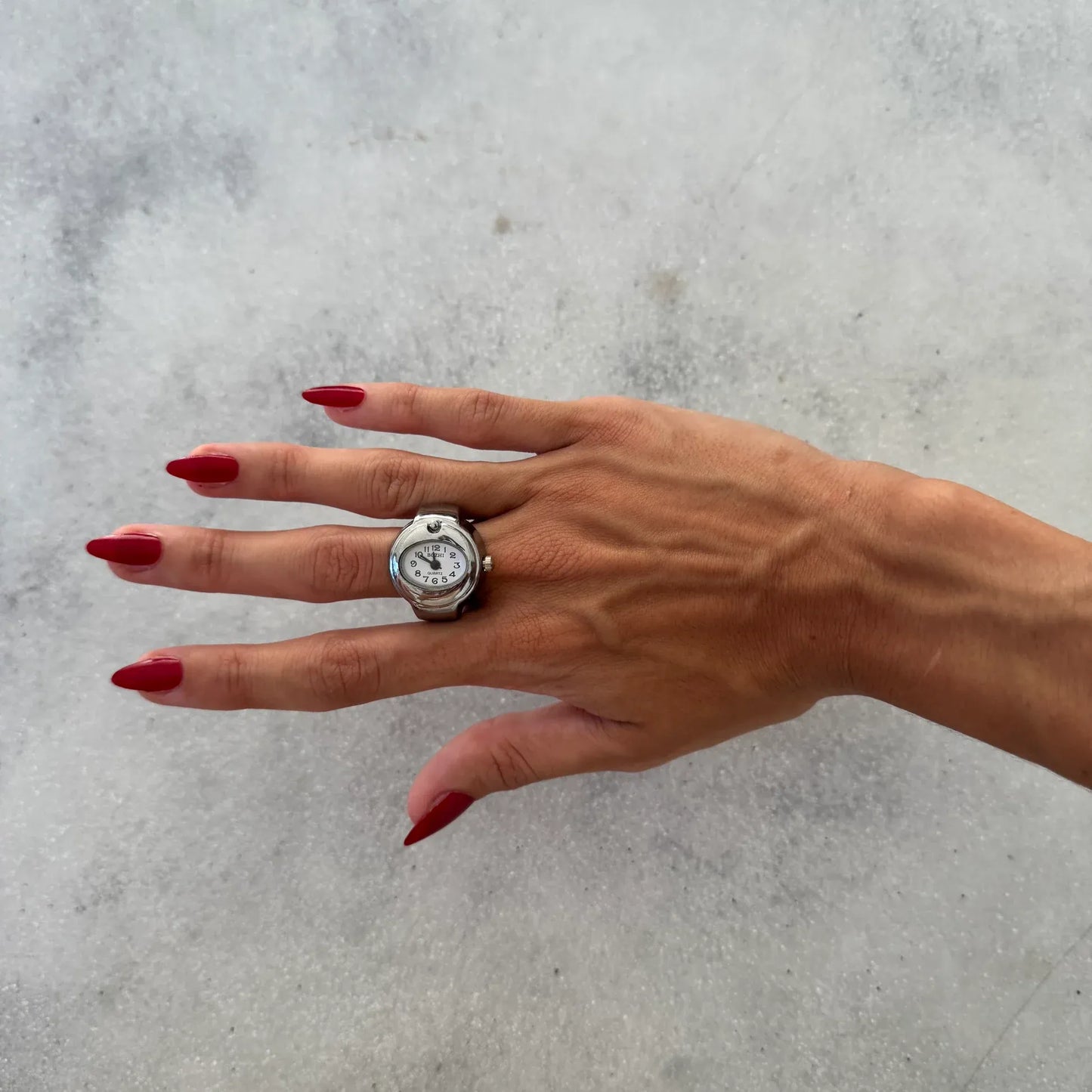 Anillo Bari | Blanco Plata