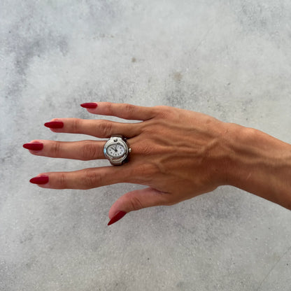 Anillo Bari | Blanco Plata