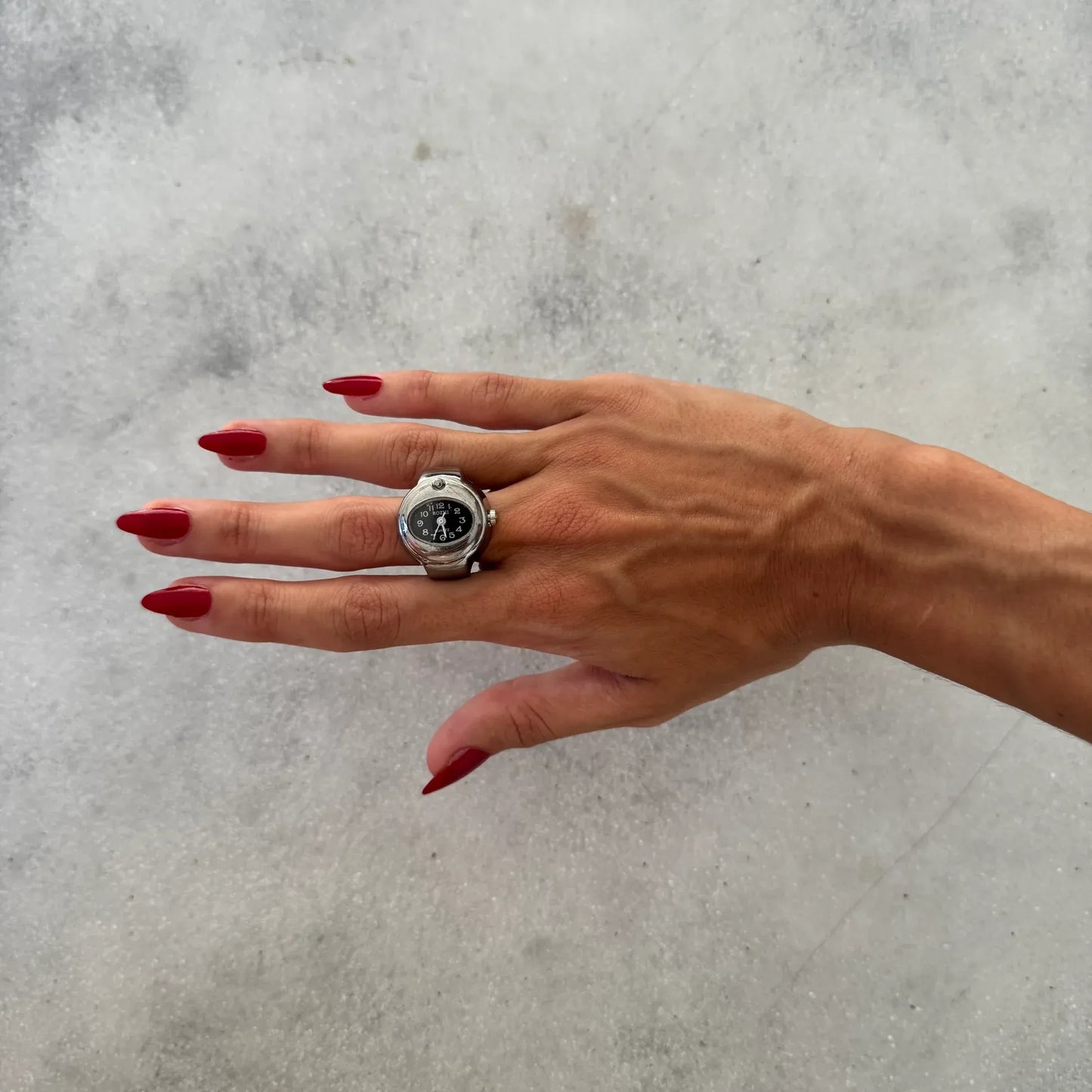 Anillo Bari | Negro Plata