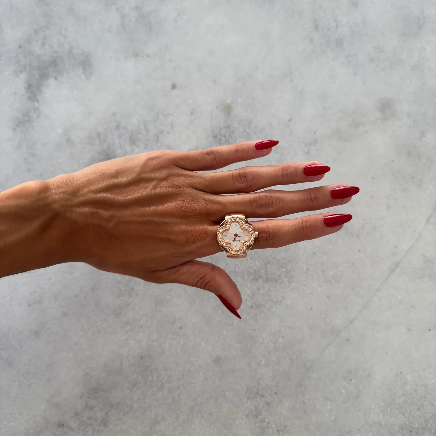 Anillo Cleef | Blanco Rose