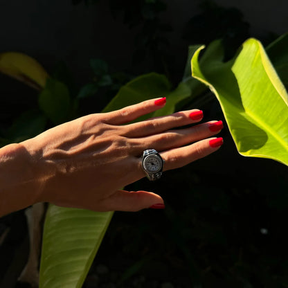 Anillo Milano | Blanco Plata
